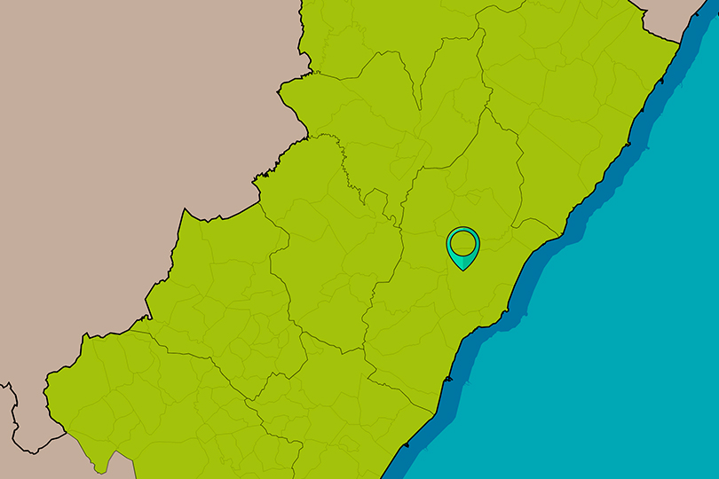 Mapa vectorial de Cabanes (Valencia)